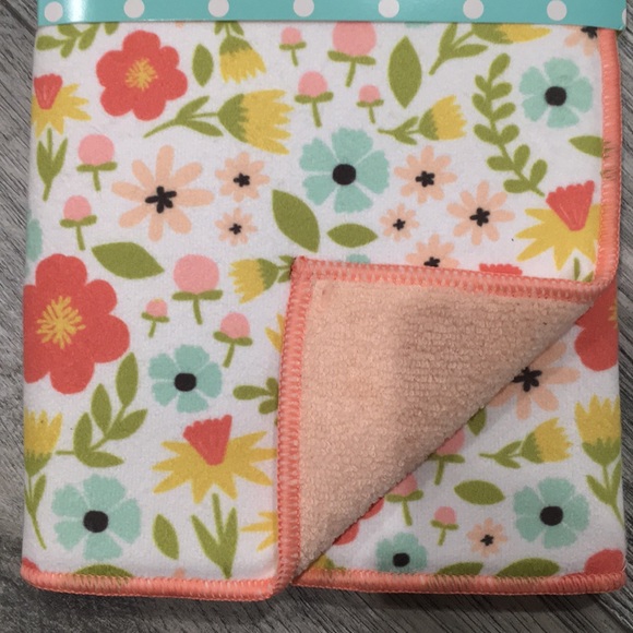 Ritz Reversible Microfiber Drying Mat Floral/Peach - Picture 3 of 6